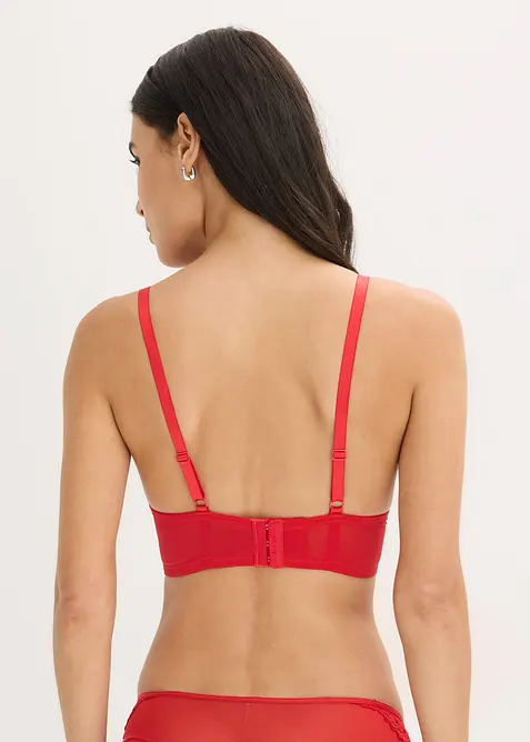 Prodloužen&aacute; podprsenka z materi&aacute;lu s v&yacute;&scaron;ivkou, bonprix