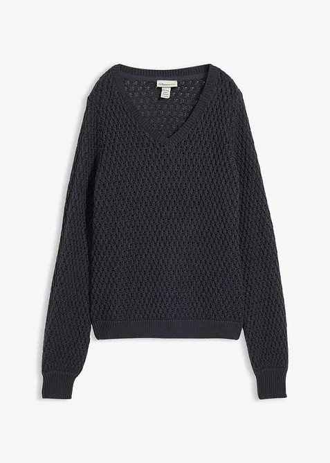Svetr z bavlněn&eacute; směsi, bonprix