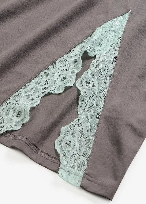 Nočn&iacute; ko&scaron;ile s visk&oacute;zou a krajkou, bonprix