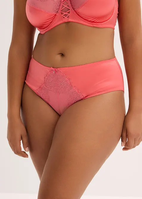 Maxikalhotky s třpytivou květinovou v&yacute;&scaron;ivkou, bonprix