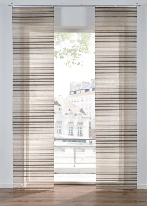 Posuvn&aacute; z&aacute;clona s pod&iacute;lem lnu (1 ks v balen&iacute;), bonprix