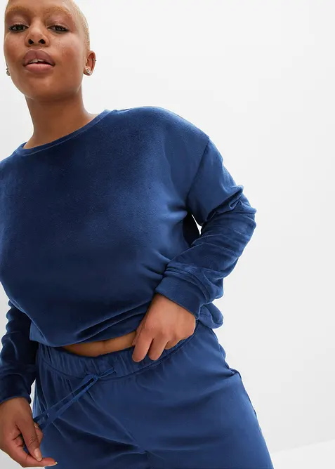 Hebk&aacute; dom&aacute;c&iacute; souprava ze sametu, bonprix