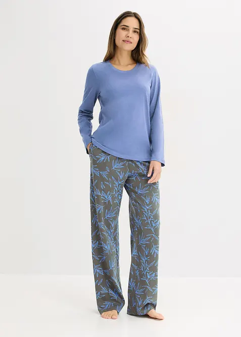 Pyžamo (3d&iacute;ln&aacute; souprava) z čist&eacute; bavlny, bonprix