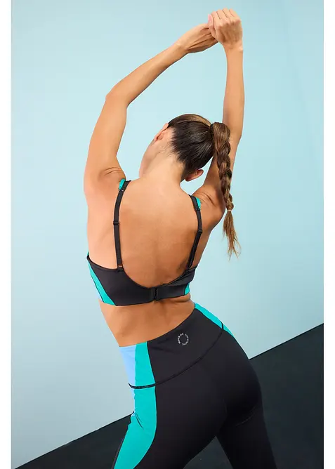 Vyztužen&aacute; sportovn&iacute; podprsenka se středn&iacute; oporou, bonprix