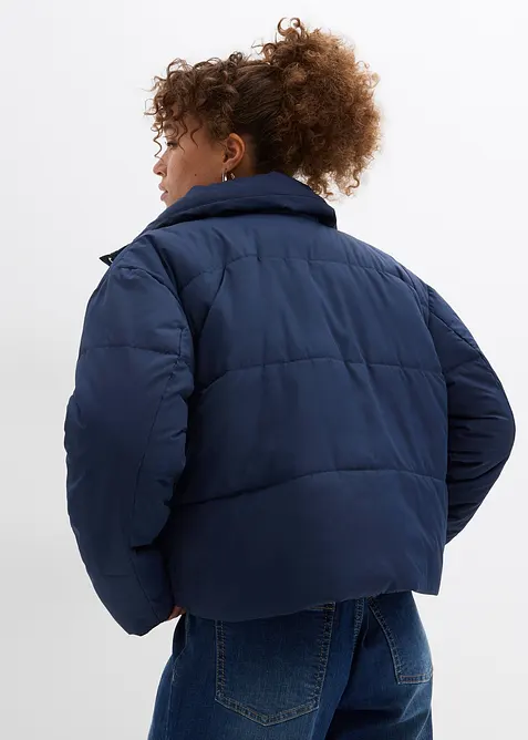 Pro&scaron;&iacute;van&aacute; bunda se stoj&aacute;čkem, bonprix