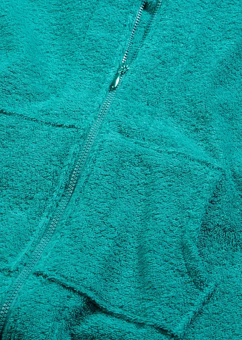 Frot&eacute; župan z organick&eacute; bavlny, se zipem, bonprix