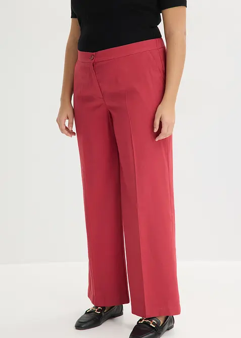 Lehk&eacute; kalhoty Marlene s visk&oacute;zou, bonprix