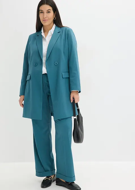 Dlouh&yacute; blejzr s v&yacute;střihem do V, dlouh&yacute; ruk&aacute;v, bonprix