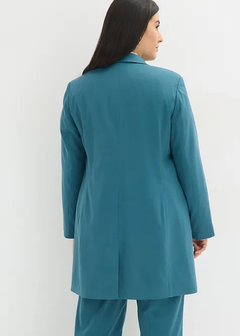 Dlouh&yacute; blejzr s v&yacute;střihem do V, dlouh&yacute; ruk&aacute;v, bonprix