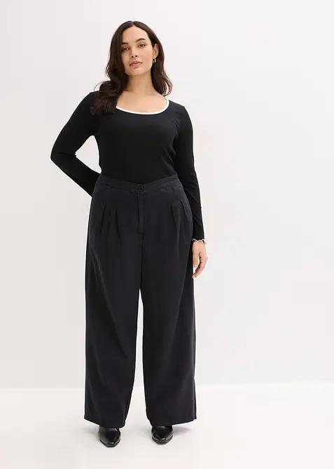 Keprov&eacute; kalhoty z čist&eacute; bavlny, bonprix