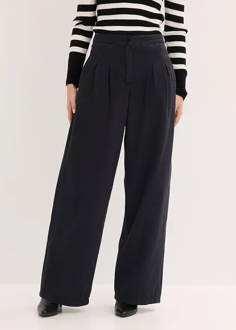 Keprov&eacute; kalhoty z čist&eacute; bavlny, bonprix