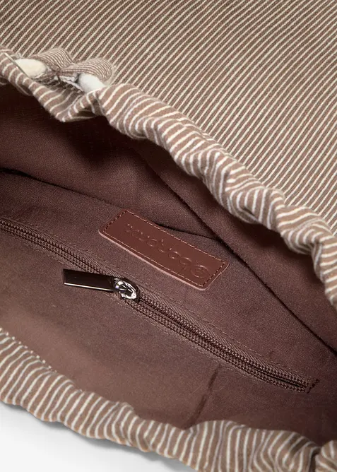 Pl&aacute;těn&yacute; batoh s pruhy, bonprix