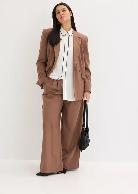 Kalhoty se sklady u pasu, bonprix