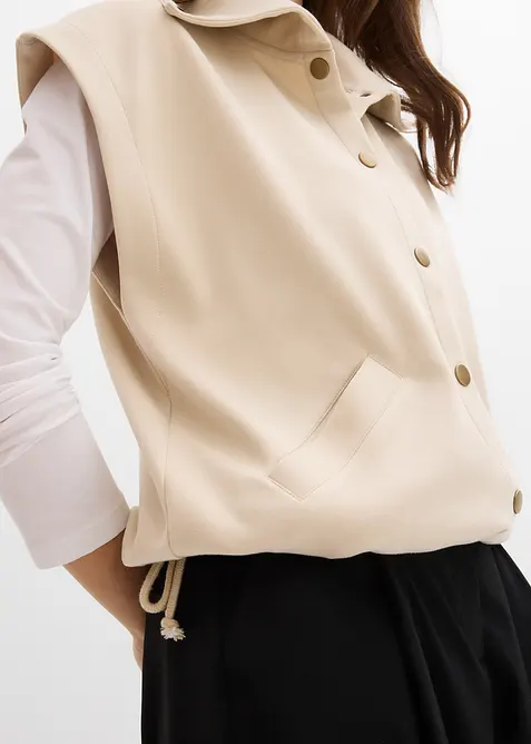 Vesta z pohodln&eacute;ho materi&aacute;lu scuba, bonprix