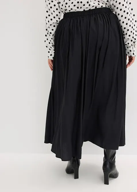 Maxi sukně ze spl&yacute;vav&eacute; visk&oacute;zov&eacute; směsi, bonprix