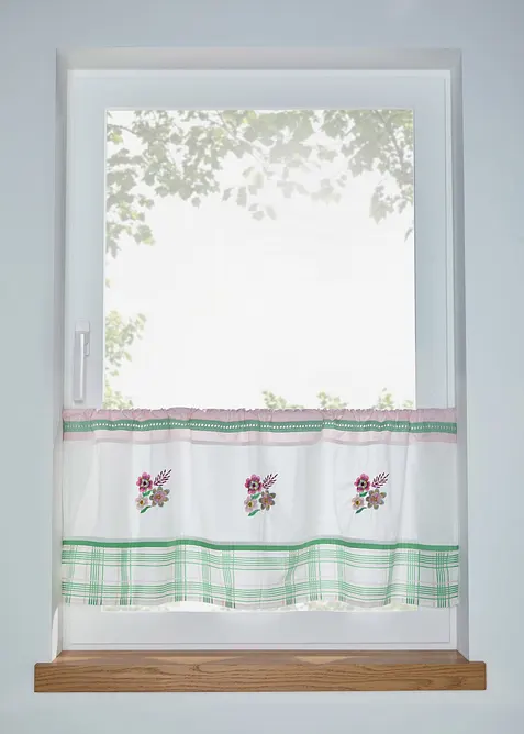 Vitr&aacute;žkov&aacute; z&aacute;clona s v&yacute;&scaron;ivkou, z organick&eacute; bavlny, bonprix