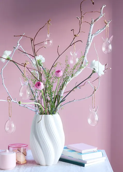 Skleněn&eacute; z&aacute;věsn&aacute; dekorace: zaj&iacute;čci (6 ks v balen&iacute;), bonprix