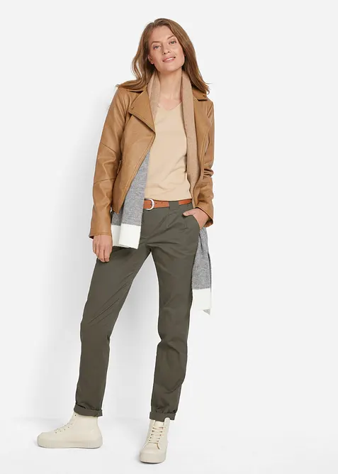 Strečov&eacute; chino kalhoty, bonprix