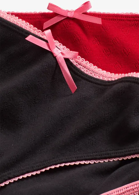 Kalhotky s ažurov&yacute;m vzhledem (5 ks v balen&iacute;), bonprix