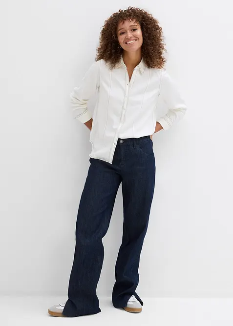 Halenka ze spl&yacute;vav&eacute; visk&oacute;zy, bonprix