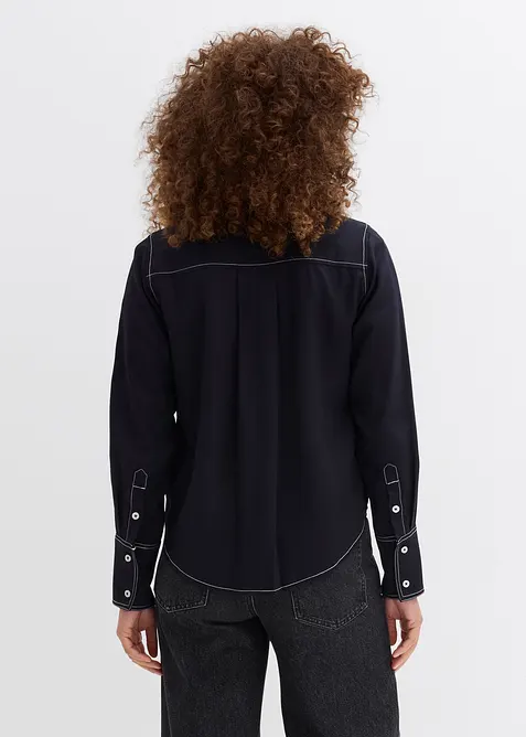 Halenka ze spl&yacute;vav&eacute; visk&oacute;zy, bonprix