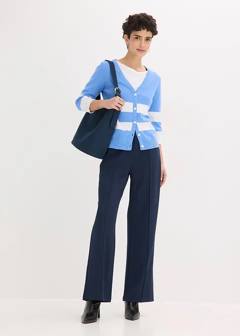 Bavlněn&yacute; pleten&yacute; kab&aacute;tek s proužky, bonprix