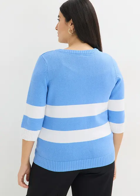 Bavlněn&yacute; pleten&yacute; kab&aacute;tek s proužky, bonprix