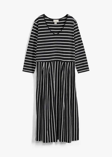 &Scaron;aty z bavlněn&eacute;ho žerzeje, midi d&eacute;lka, bonprix