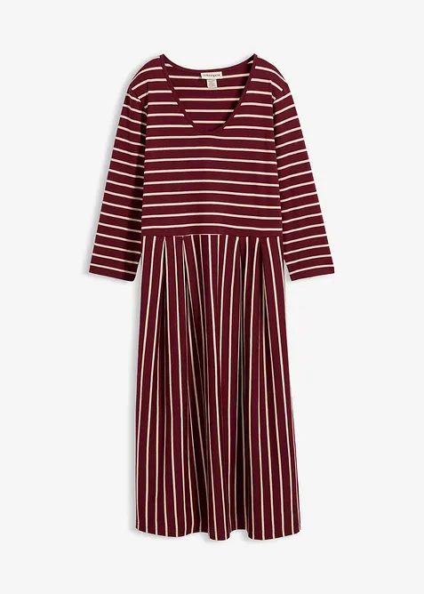 &Scaron;aty z bavlněn&eacute;ho žerzeje, midi d&eacute;lka, bonprix