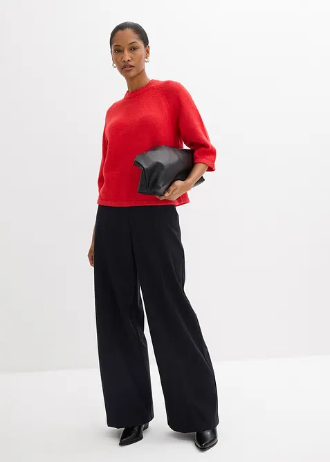 Oversize pleten&eacute; tričko, bonprix