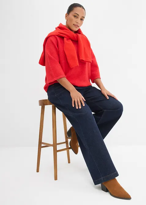 Oversize pleten&eacute; tričko, bonprix