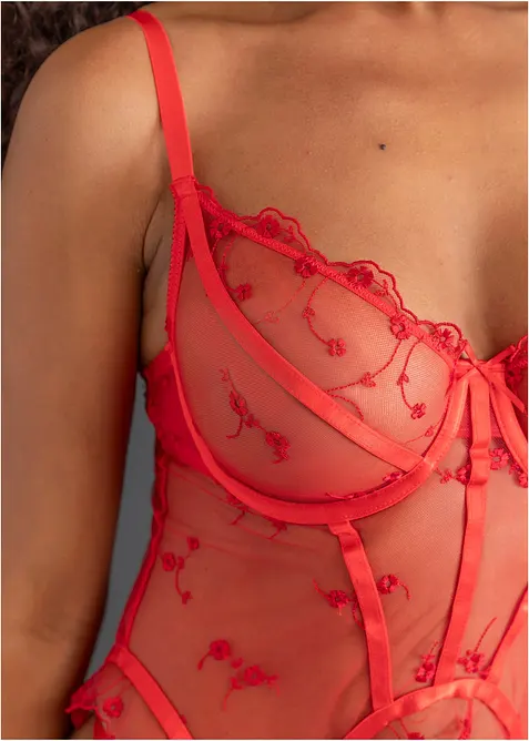 Korzet a tanga (2d&iacute;ln&aacute; souprava), bonprix