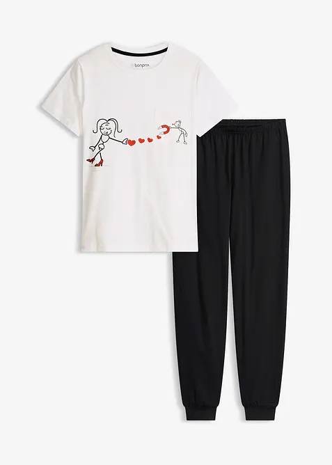 Pyžamo z měkk&eacute; bavlny, bonprix