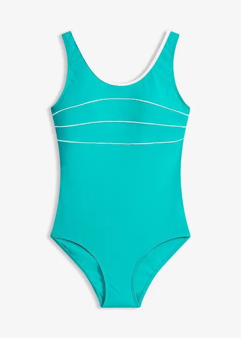 Jednod&iacute;ln&eacute; plavky s ozdobn&yacute;mi &scaron;vy, bonprix