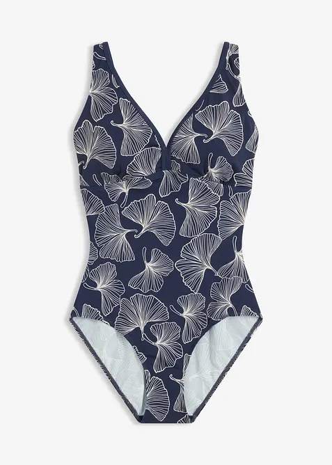 Jednod&iacute;ln&eacute; plavky s v&yacute;střihem do V, bonprix