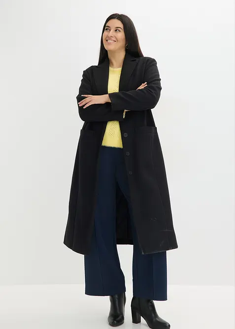 Ažurov&yacute; svetr s peř&iacute;čkovou př&iacute;z&iacute;, bonprix