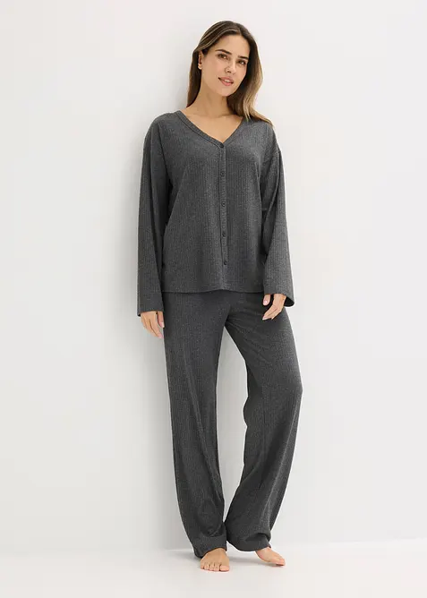 Dom&aacute;c&iacute; souprava z měkk&eacute;ho žebrovan&eacute;ho materi&aacute;lu, bonprix