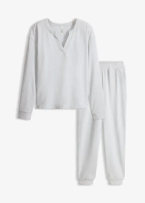 Oblek na doma, z měkk&eacute;ho vaflov&eacute;ho žerzeje, bonprix