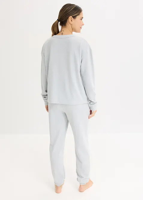 Oblek na doma, z měkk&eacute;ho vaflov&eacute;ho žerzeje, bonprix