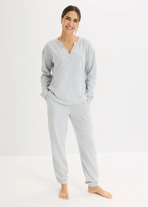 Oblek na doma, z měkk&eacute;ho vaflov&eacute;ho žerzeje, bonprix