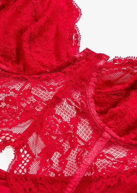 Korzet z jemn&eacute; krajky, bonprix