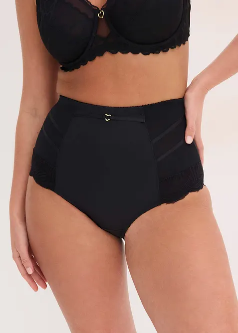 Stahovac&iacute; kalhotky s krajkou, středn&iacute; tvaruj&iacute;c&iacute; efekt, bonprix