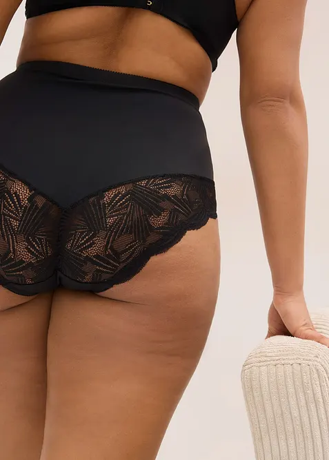 Stahovac&iacute; kalhotky s krajkou, středn&iacute; tvaruj&iacute;c&iacute; efekt, bonprix