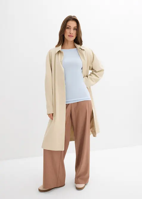 Triko s dlouh&yacute;m ruk&aacute;vem, z měkk&eacute; visk&oacute;zov&eacute; směsi, bonprix