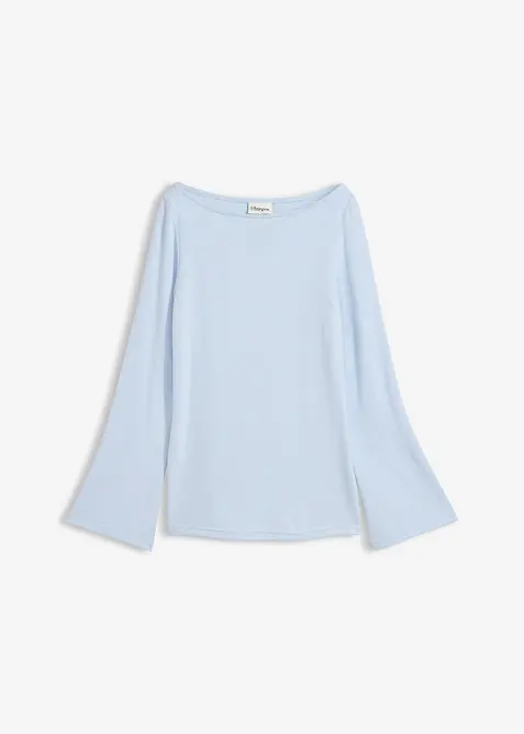 Triko s dlouh&yacute;m ruk&aacute;vem, z měkk&eacute; visk&oacute;zov&eacute; směsi, bonprix