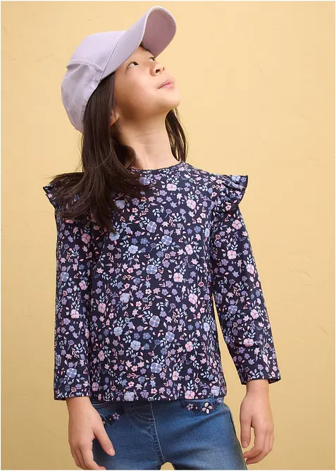 Tričko s dlouh&yacute;m ruk&aacute;vem, z čist&eacute; organick&eacute; bavlny (3 ks v balen&iacute;), bonprix