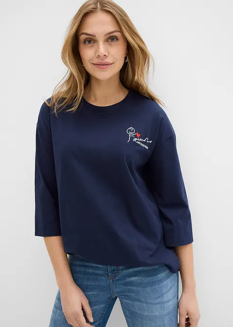 Boxy tričko z čist&eacute; bavlny, bonprix