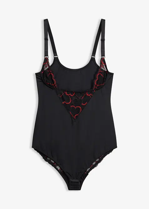 Stahovac&iacute; body s krajkou, lehk&yacute; tvaruj&iacute;c&iacute; efekt, bonprix