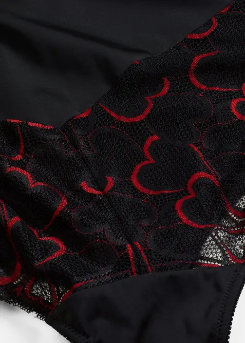 Stahovac&iacute; body s krajkou, lehk&yacute; tvaruj&iacute;c&iacute; efekt, bonprix