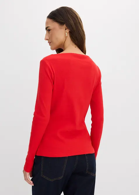 Přil&eacute;hav&eacute; žebrovan&eacute; triko, bonprix